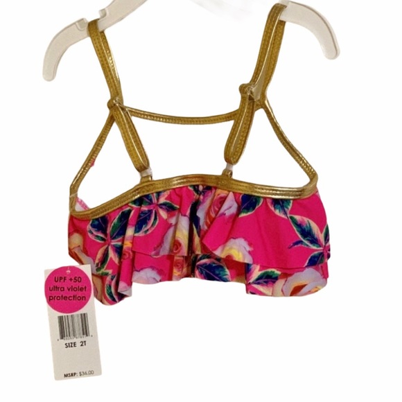 Betsey Johnson Girl's Swimsuit Size 2T - Picture 6 of 11